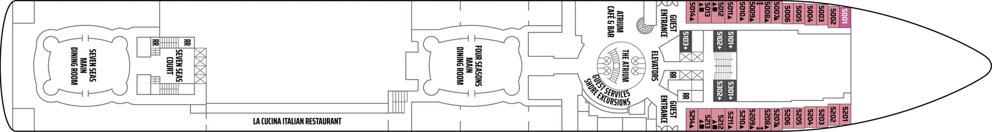 Atlantic Deck 5 plan